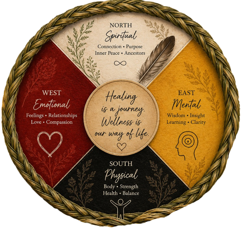 Medicine Wheel — the four directions: East, South, West, North